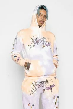 CASH Dragonflies Tie Dye Hoodie Hoodies