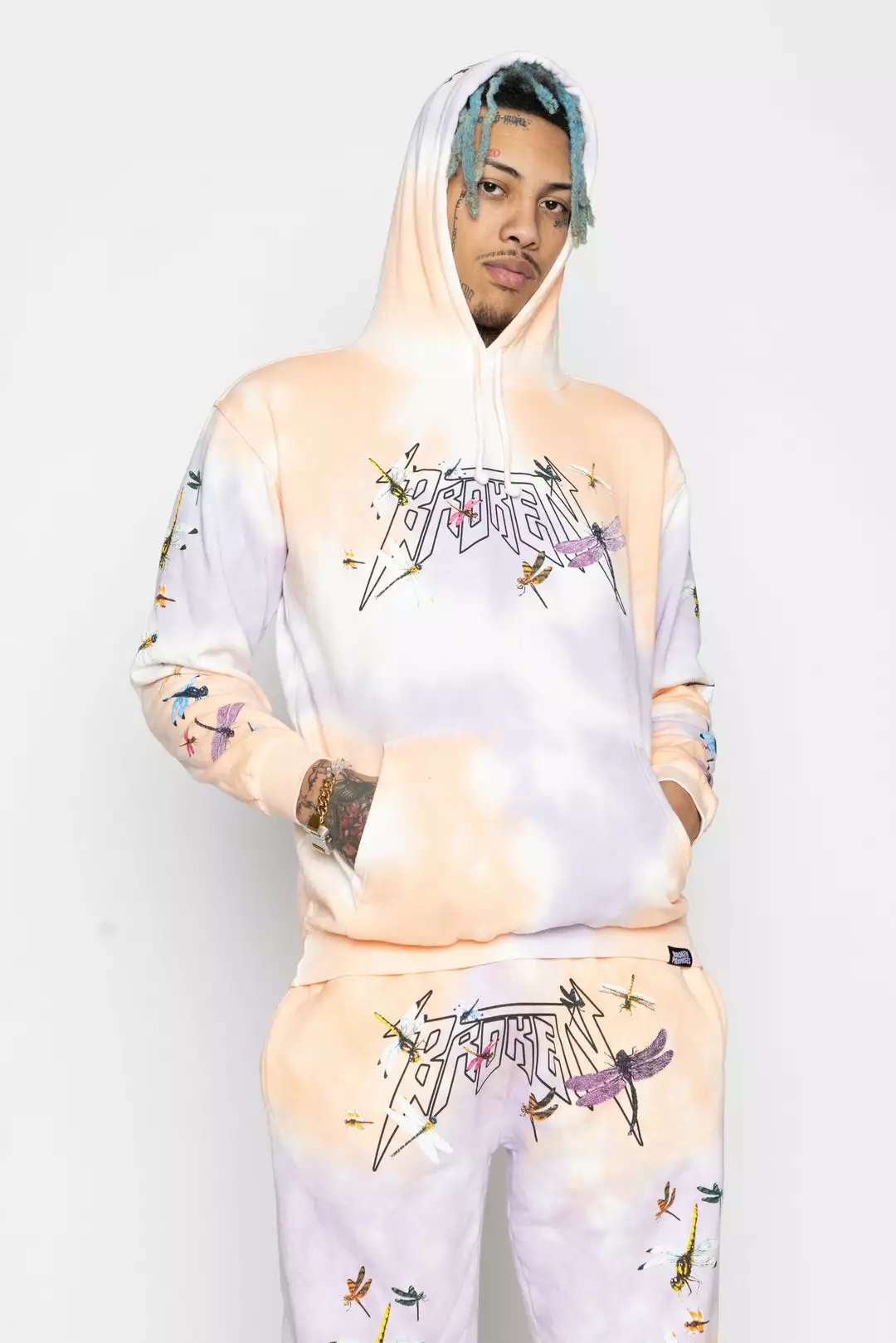 CASH Dragonflies Tie Dye Hoodie Hoodies