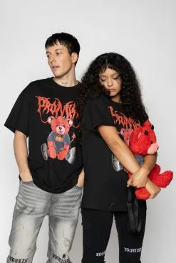 BROKEN PROMISES Shirts Damien S/S Tee Blk