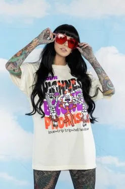BROKEN PROMISES Love Trip Tee Natural - BPxYH