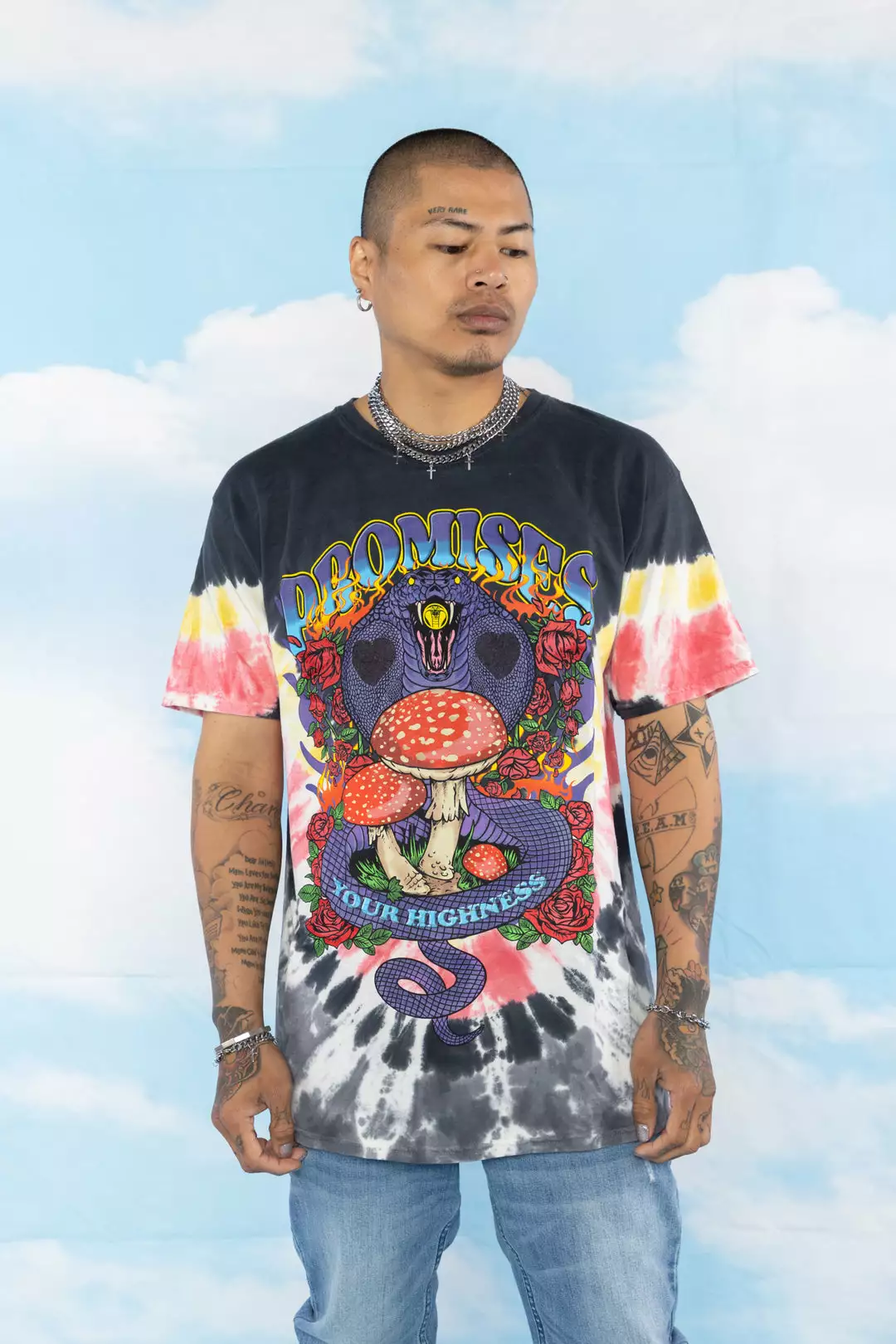 BROKEN PROMISES Serpent's Kiss V-Dye Tee - BPxYH Shirts