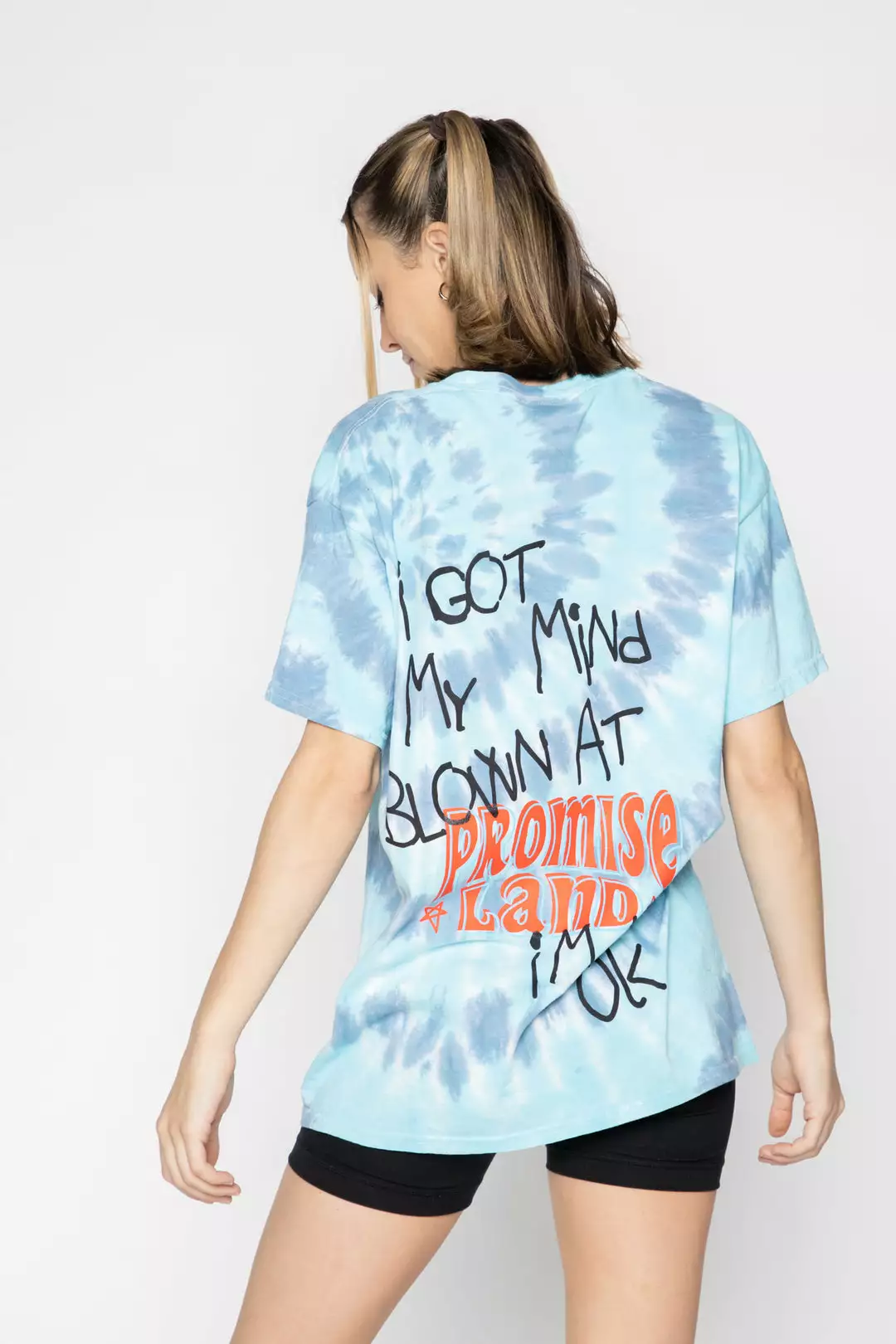 BROKEN PROMISES Mind Blown Tie Dye Tee Blue Shirts