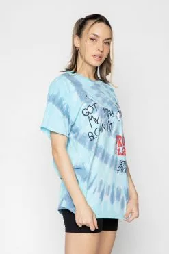 BROKEN PROMISES Mind Blown Tie Dye Tee Blue Shirts