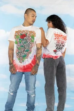 BROKEN PROMISES Up In Smoke V-Dye S/S Tee - BPxYH Shirts