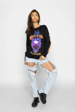 BROKEN PROMISES Shirts Shoot Your Shot L/S Black