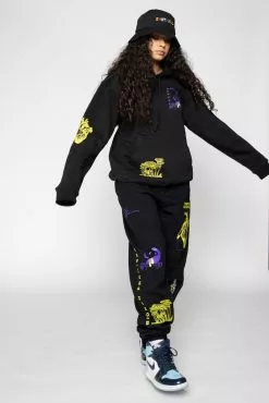 BROKEN PROMISES Bottoms Delirious Sweatpants Black