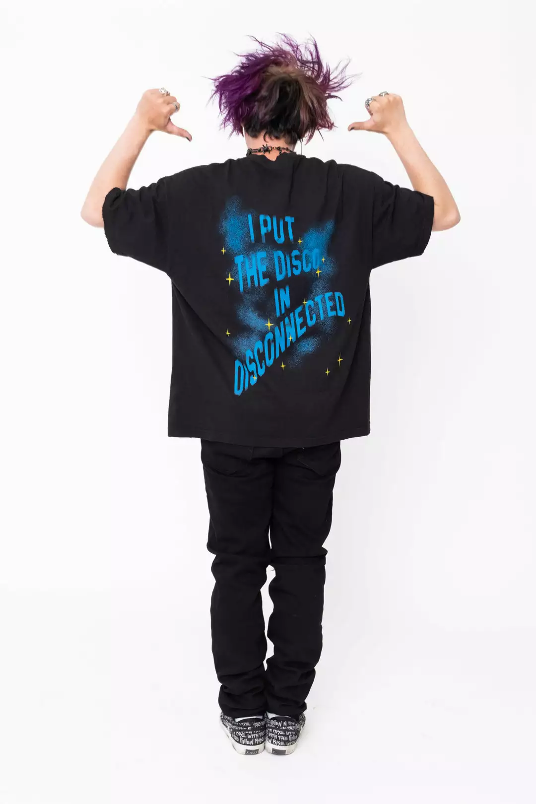 BROKEN PROMISES Shirts Disconnected Vintage Wash Tee Black