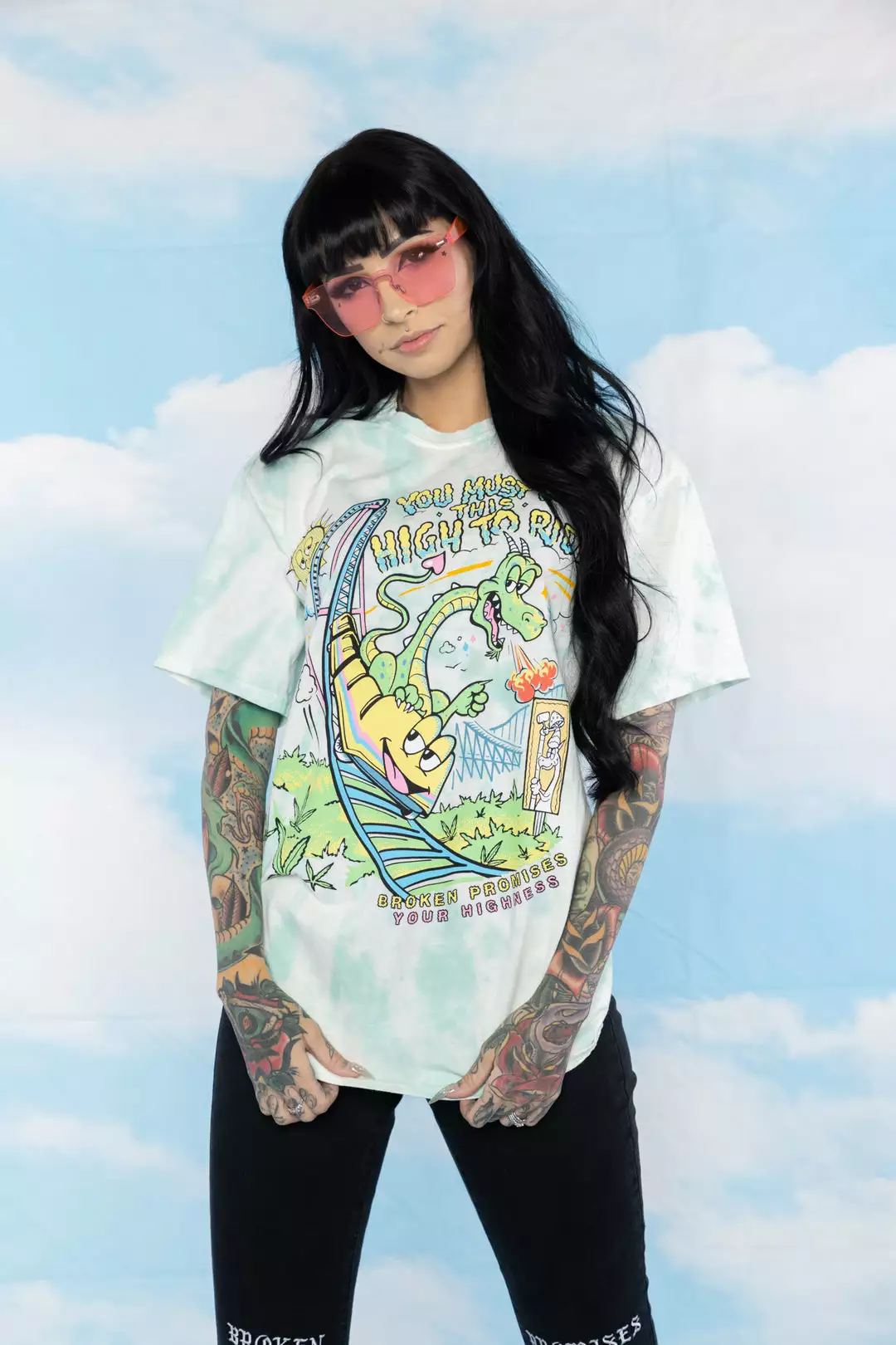 BROKEN PROMISES High To Ride Tie Dye S/S Tee - BPxYH