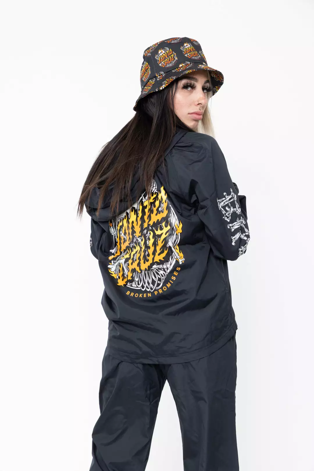 BROKEN PROMISES BP X SC Boneyard Windbreaker Black Outerwear