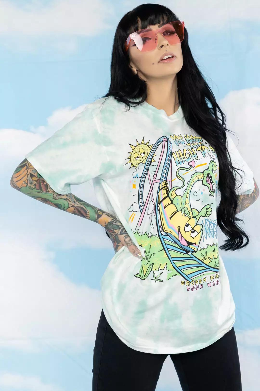 BROKEN PROMISES High To Ride Tie Dye S/S Tee - BPxYH