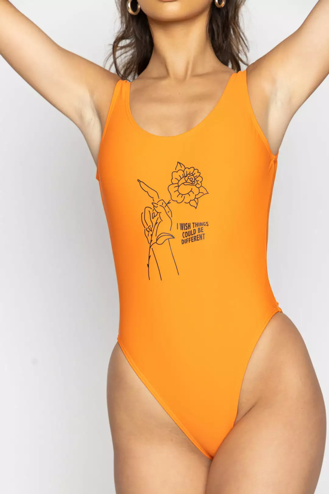 BROKEN PROMISES Could Be Different One Piece Swimsuit Orange