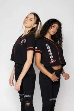 BROKEN PROMISES Batter Up Cropped Jersey