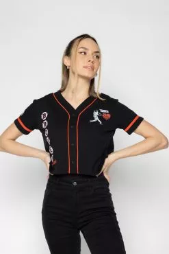 BROKEN PROMISES Batter Up Cropped Jersey