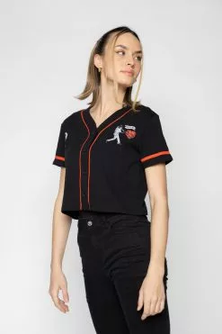 BROKEN PROMISES Batter Up Cropped Jersey