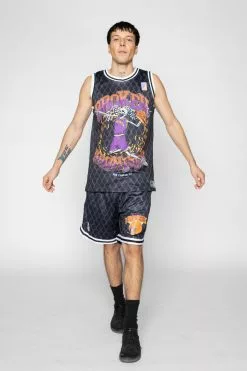 BROKEN PROMISES Fade Away Basketball Jersey Black Shirts