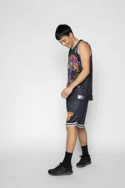 BROKEN PROMISES Fade Away Basketball Jersey Black Shirts