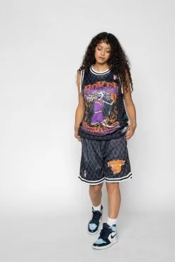 BROKEN PROMISES Fade Away Basketball Jersey Black Shirts