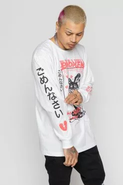 BROKEN PROMISES Shirts Drown My Sorrows L/S White