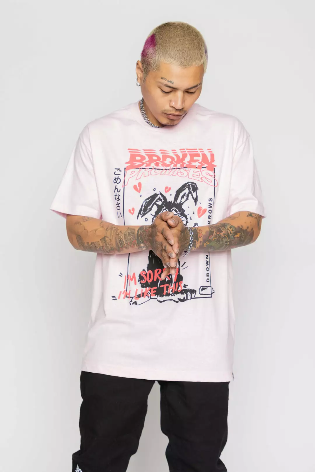 BROKEN PROMISES Drown My Sorrows Tee Pink