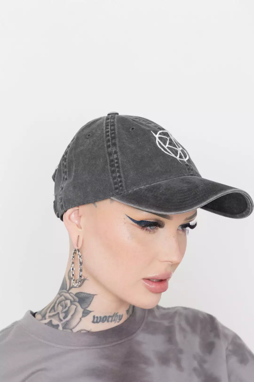 BROKEN PROMISES Riot Dad Hat Washed Black Headwear