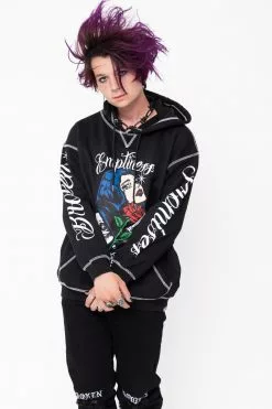 CASH True Sadness Contrast Stitch Hoodie