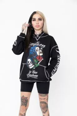CASH True Sadness Contrast Stitch Hoodie