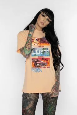 BROKEN PROMISES City Of Angels "Peach" S/S Tee