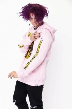 BROKEN PROMISES Hoodies Sad Songs Hoodie Pink