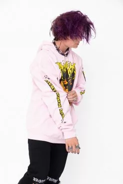 BROKEN PROMISES Hoodies Sad Songs Hoodie Pink