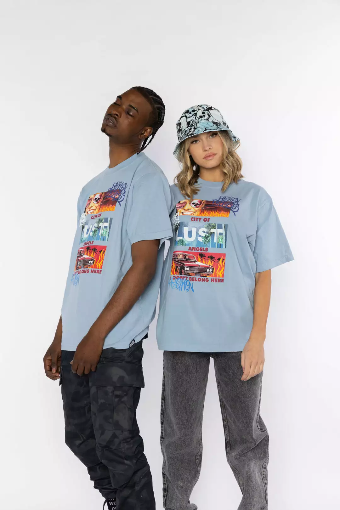 BROKEN PROMISES City Of Angels "Blue" S/S Tee