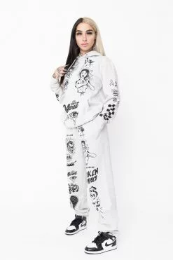 BROKEN PROMISES Bye My Love Sweatpants Grey