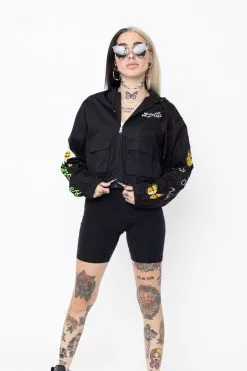 BROKEN PROMISES Outerwear Hell Of A Ride Cropped Jacket