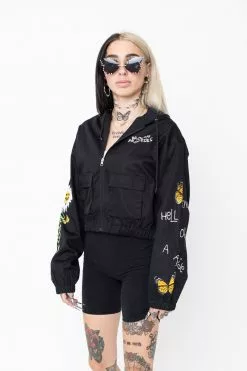 BROKEN PROMISES Outerwear Hell Of A Ride Cropped Jacket