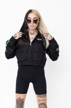 BROKEN PROMISES Outerwear Hell Of A Ride Cropped Jacket