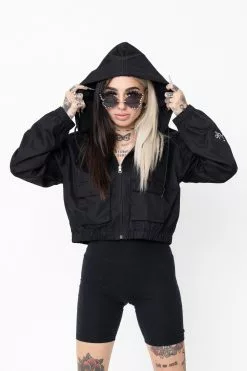 BROKEN PROMISES Outerwear Hell Of A Ride Cropped Jacket