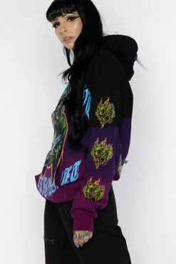 BROKEN PROMISES Hoodies Grave Goblin Dip Dye Hoodie