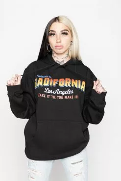 BROKEN PROMISES Hoodies Sadifornia Hoodie Black