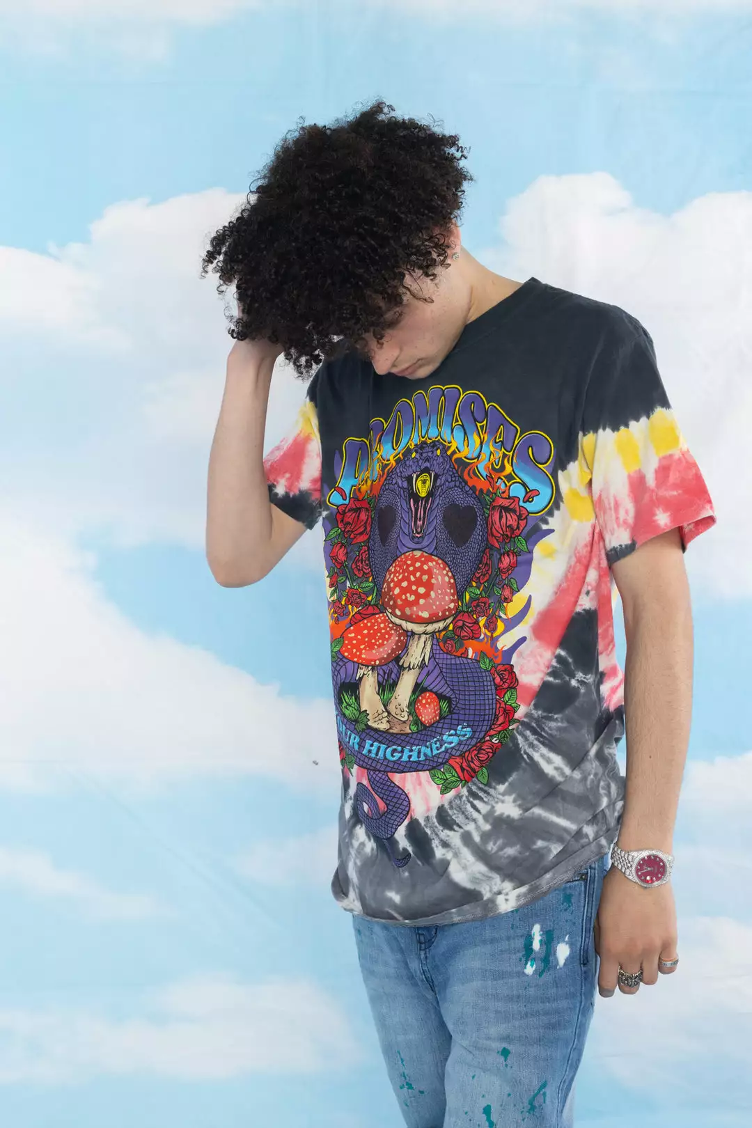 BROKEN PROMISES Serpent's Kiss V-Dye Tee - BPxYH Shirts