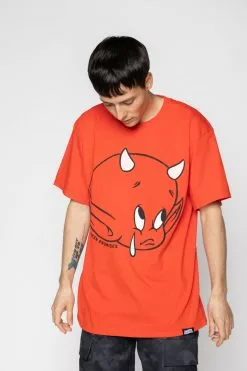 BROKEN PROMISES Shirts Teardrop Tee Red - BP X Hot Stuff