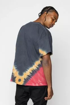 BROKEN PROMISES Hell On Wheels V-Dye Tee - BP X Hot Stuff Shirts