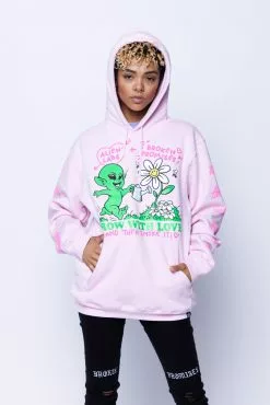 CASH Hoodies BP X Alienlabs Grow With Love Hoodie Pink