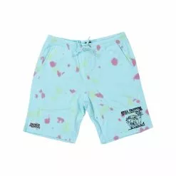 BROKEN PROMISES Delirious Tie Dye Fleece Shorts Bottoms