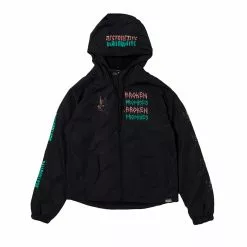 BROKEN PROMISES Destructive Nature Black Windbreaker