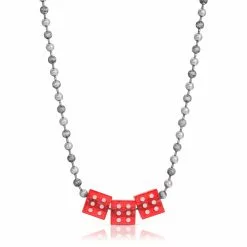 BROKEN PROMISES Acrylic Dice Trio Necklace Jewelry