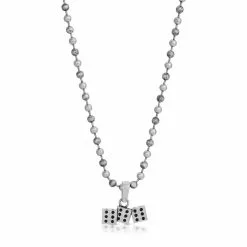 BROKEN PROMISES Jewelry 666 Dice Trio Necklace