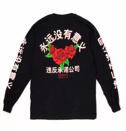 BROKEN PROMISES Forever Kanji L/S Black Shirts