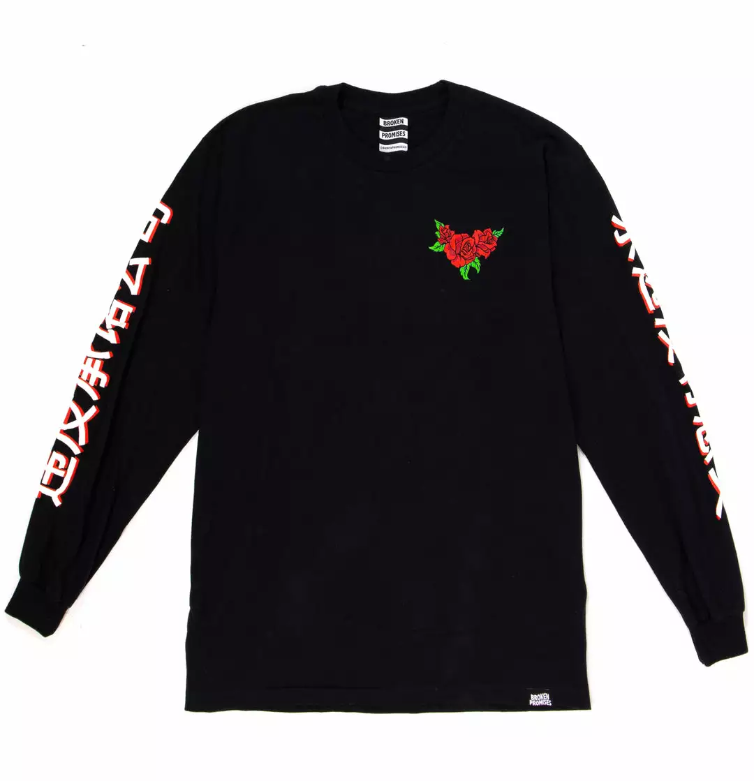 BROKEN PROMISES Forever Kanji L/S Black Shirts