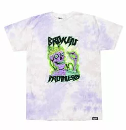 BROKEN PROMISES Shirts Fried Tie Dye Tee Lavender