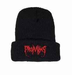 BROKEN PROMISES Graveyard Beanie Black/Red Headwear