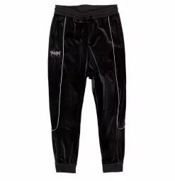 BROKEN PROMISES Graveyard Velour Track Pants - Charcoal Bottoms